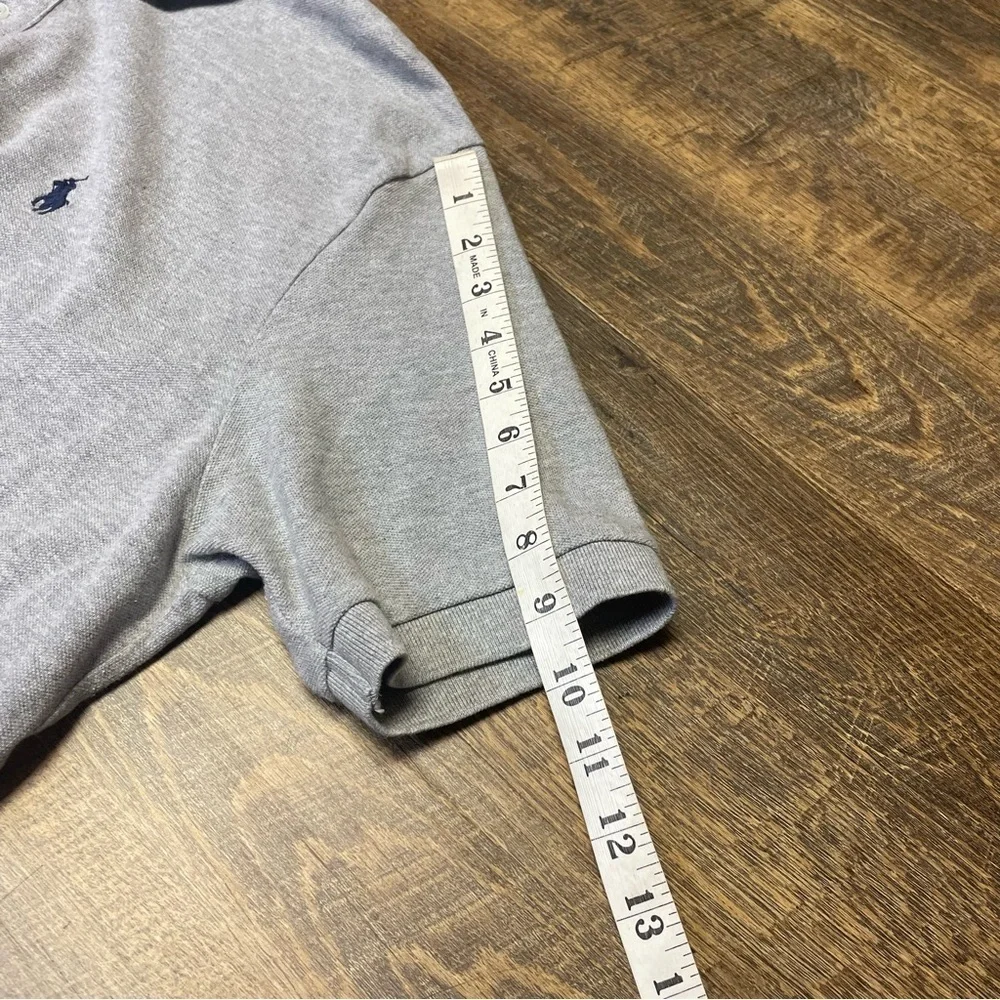 Polo Ralph Lauren Shirt Mens XL Classic Gray Casual Short Sleeve Cotton Preppy